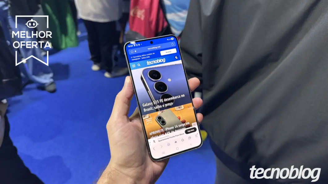 Galaxy S25 FE (256 GB) fica 52% mais barato com cupom no Magalu